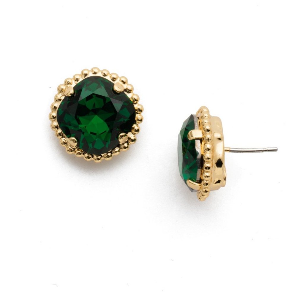 Cushion-Cut Solitaire Stud Earrings